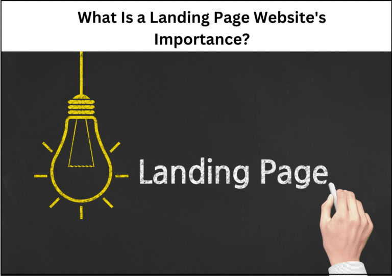 what is landing page website